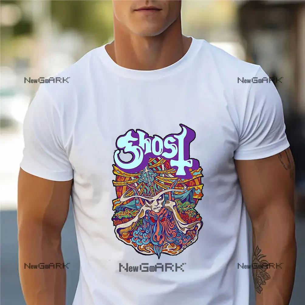 Unisex and WoUnisex's Vintage Anime Graphic T-shirt, Pop  Character Shirt, Ghost Band, Printed, Street Clothing, Fashion, 1T