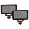 Lightronic Tractor Work Diffused Auxiliary Focal Fishing IP69 Suitable for and Other Work Vehicles 2-Pack Lights, 45W, 6000K, Ultra-Wide Angle, Lens,