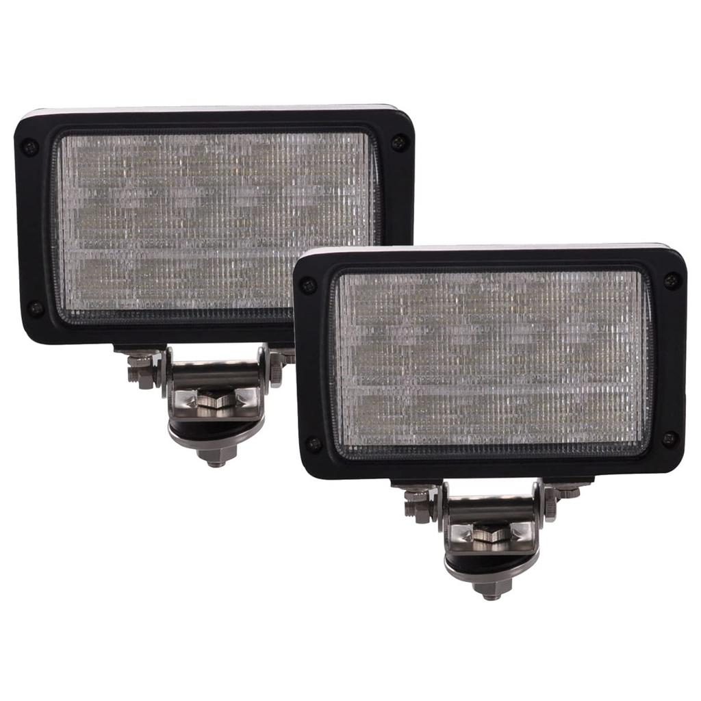 Lightronic Tractor Work Diffused Auxiliary Focal Fishing IP69 Suitable for and Other Work Vehicles 2-Pack Lights, 45W, 6000K, Ultra-Wide Angle, Lens,