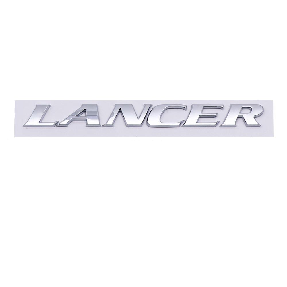 Car Trunk ABS Letters Logo Words Badge Emblem Decals Sticker For Mitsubishi Lancer Evolution 4 5 6 7 8 9 X EX EVO Accessories