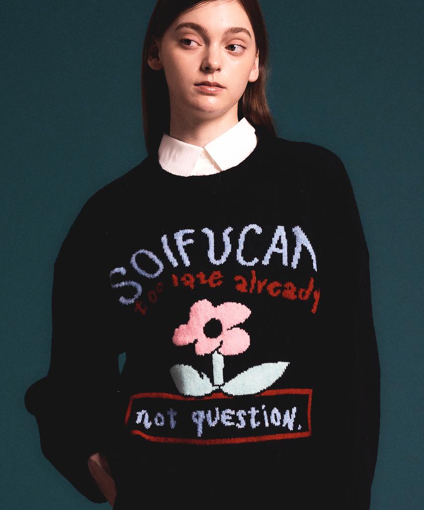 Soipeuyukaen Soft Blend Touch Lettering Knit