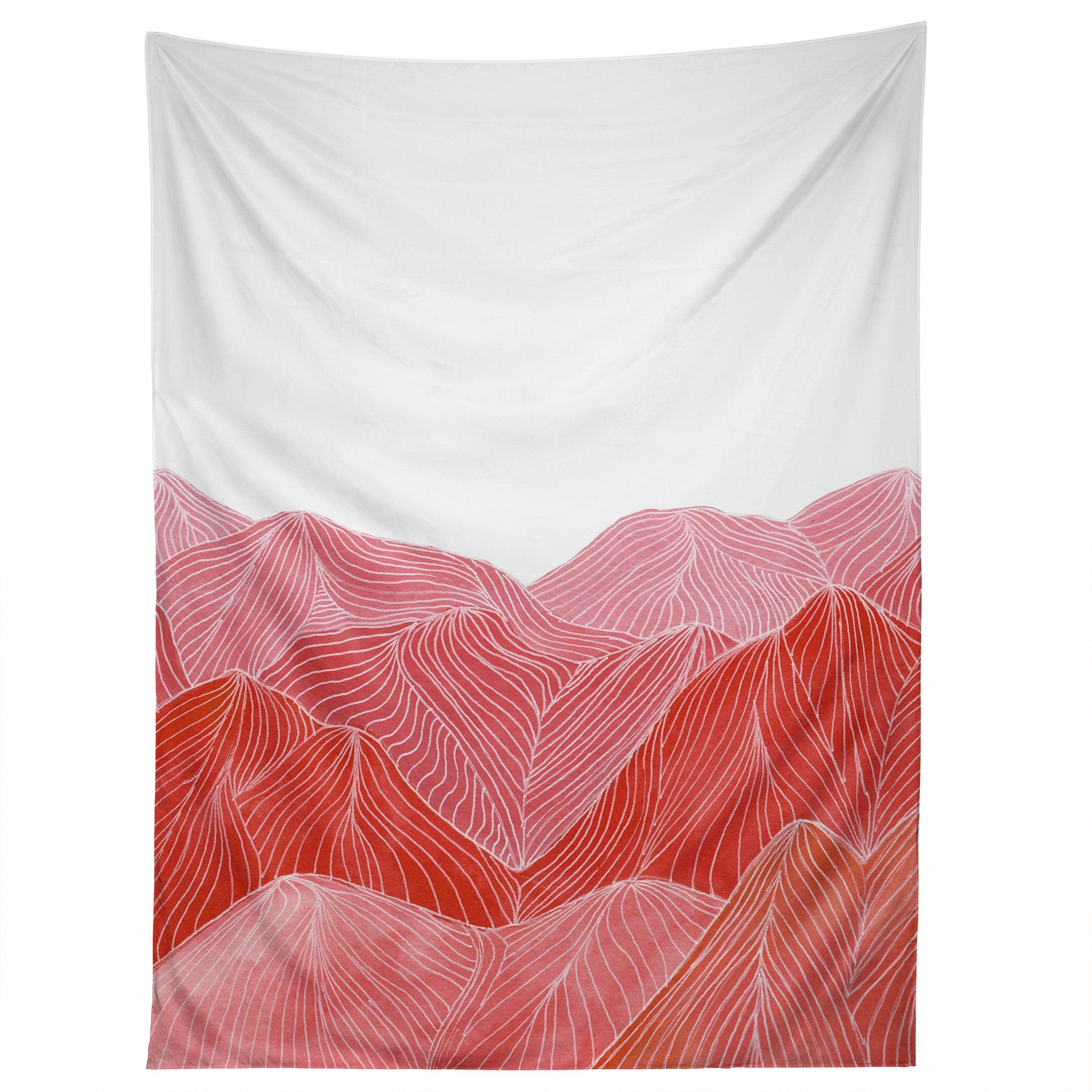 LINES IN THE MOUNTAINS IX tapestry 75x100