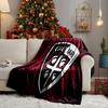 Cagliari Fußball Club Wappen Decken Flanelldecken Plüsch für Sofa Bett Geschenke für Männer Frauen Reise Picknickdecke Weihnachts-Fan-Geschenke