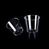Pack of 100 Clear Plastic Shot Glasses 30ml Crystal Cups for Weddings Stackable Disposables Shot Glasses Party