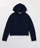 SHINE ON YOU Airy Linen Blend Slim Hoodie Knit_Deep Navy