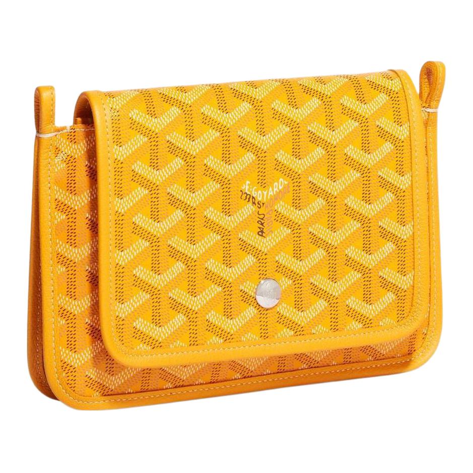 Goyard Plumet Y Monogram Multi-Pocket Detachable Shoulder Strap Canvas And Leather WOC Envelope Clutch Crossbody Shoulder Bag Unisex bags PLUMETPMLTY