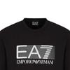 Emporio Armani EA7 SS22 Letter Print Crew Neck Sweatshirt Men Sweatshirt Black 6LPM60-PJ05Z-0200