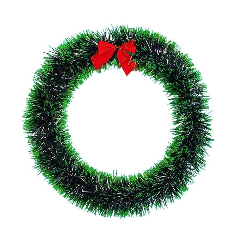 

Christmas Color Ribbon Christmas Tree Ribbon Bow Knot Garland Hanging Ornaments Dark Green White Christmas Tree Decor