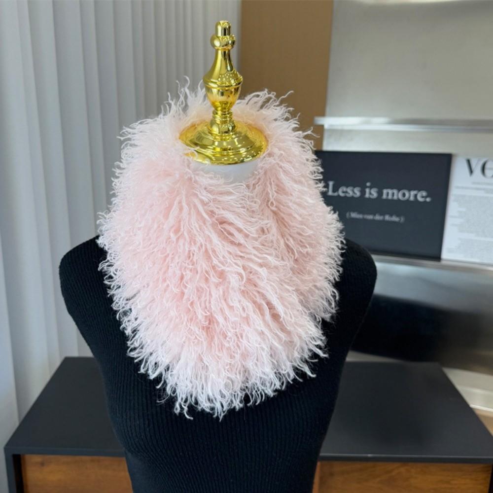 Magnetic Attraction Plush Scarf for Women Winter Warm Neck Warmer  for Outdoors