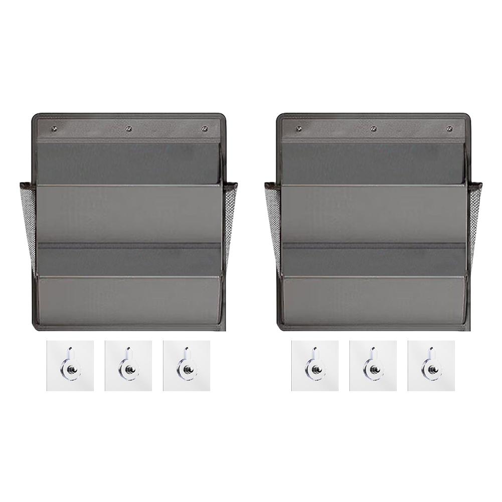 Sticky Back Shoe Organizer with Deep Pockets Wardrobe Door Rack Hanging Closet Storage Bag for Hat Toiletry RV Accessories