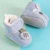 Autumn and Winter Baby Shoes Soft Sole Velvet Warm Non-slip 0-3-6 Newborn 1 Year Old Boy and Girl Baby Toddler Cotton Shoes