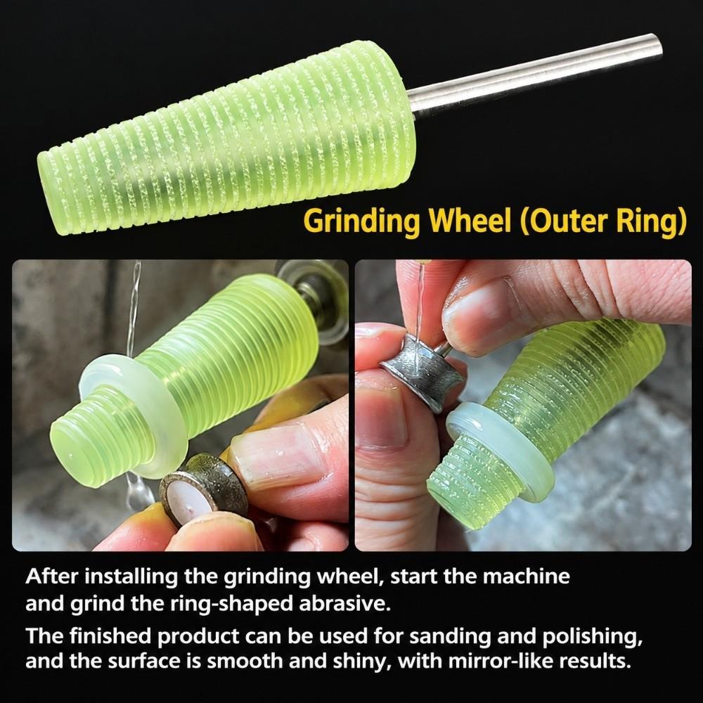 Adjustable PU Ring Mandrel Tapered Conical Grinding Sleeve Ring Mandrel Holder  Professional Use