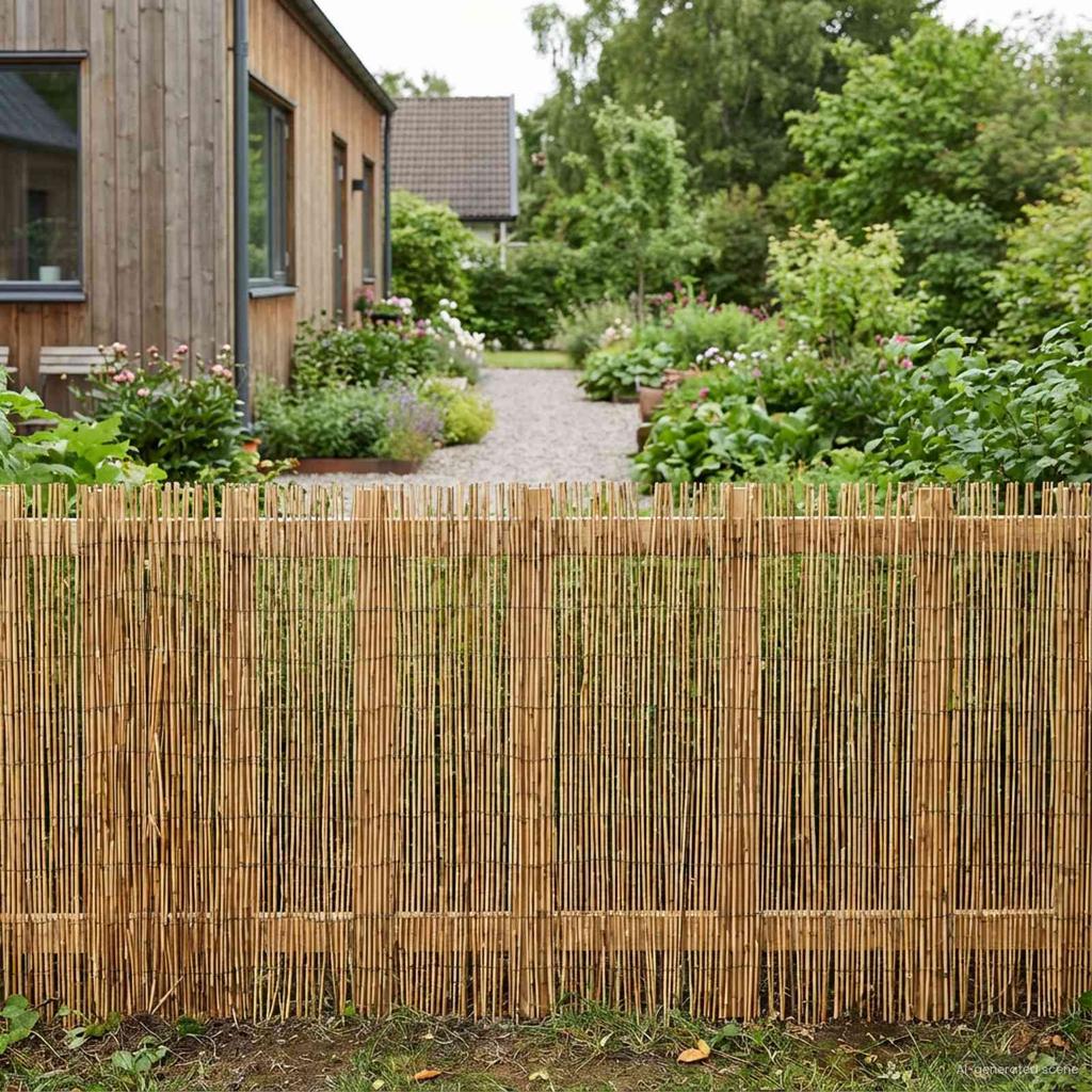 Garten-Schilfzaun Carbon 600 x 90 cm