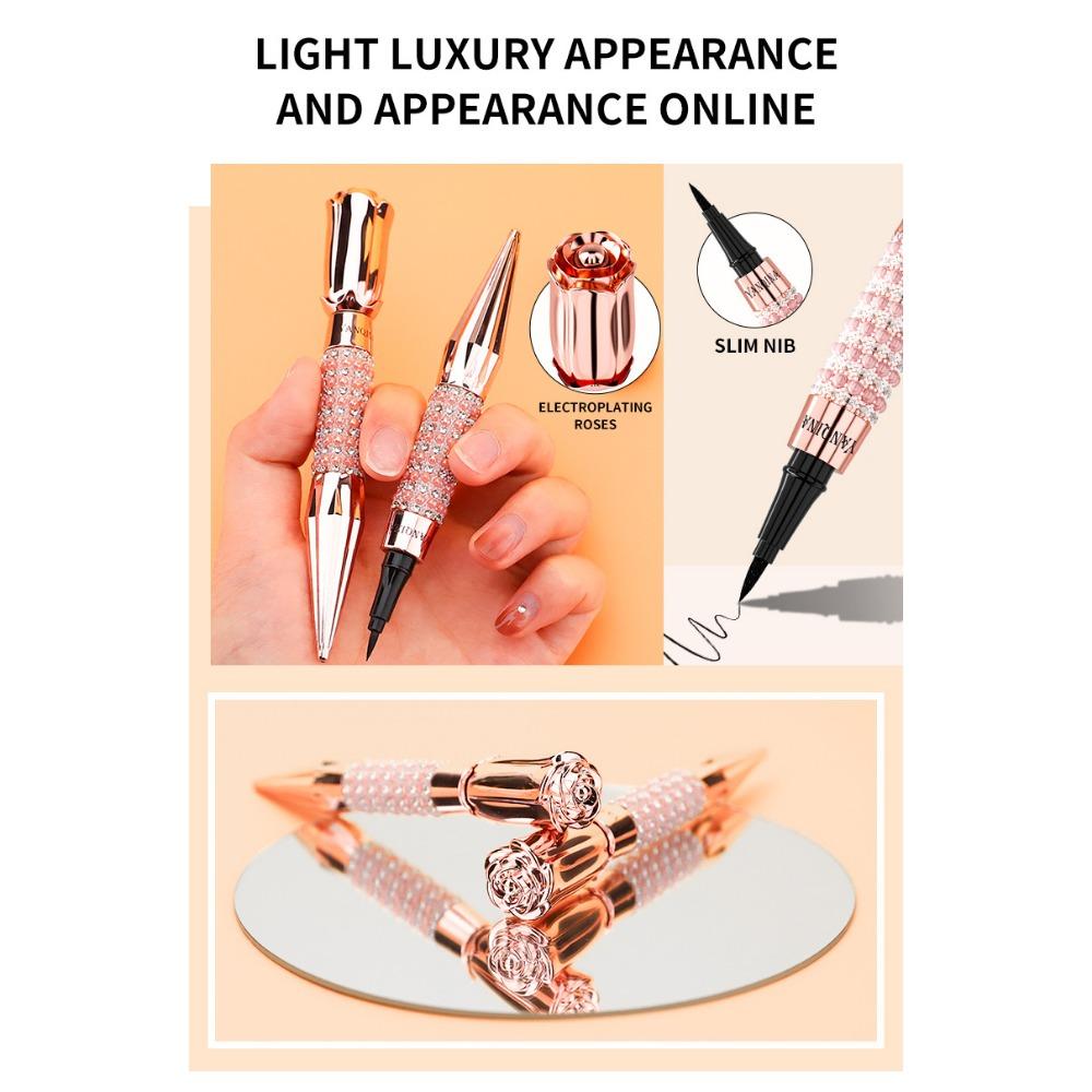 YANQINA Sum Eyeliner, Waterproof Sweat, Anti -sweat, Non -fainted Black Showy Eyeliner Pen