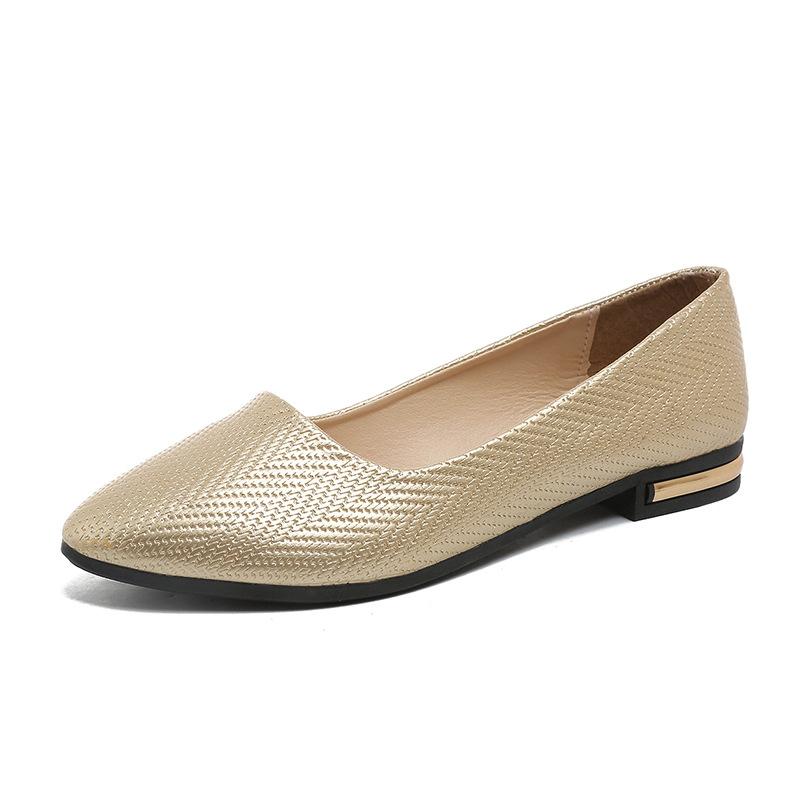 Fashion 2025 Women's Slip -on Boat Shoes Ladies Elegant Sexy Casual Loafers Woman Basic Pointed Toe Microfiber Ballet Flats Womens Shoes