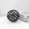 Modern Minimalist Metal Honeycomb Ball Ornament for Home and Office Decor