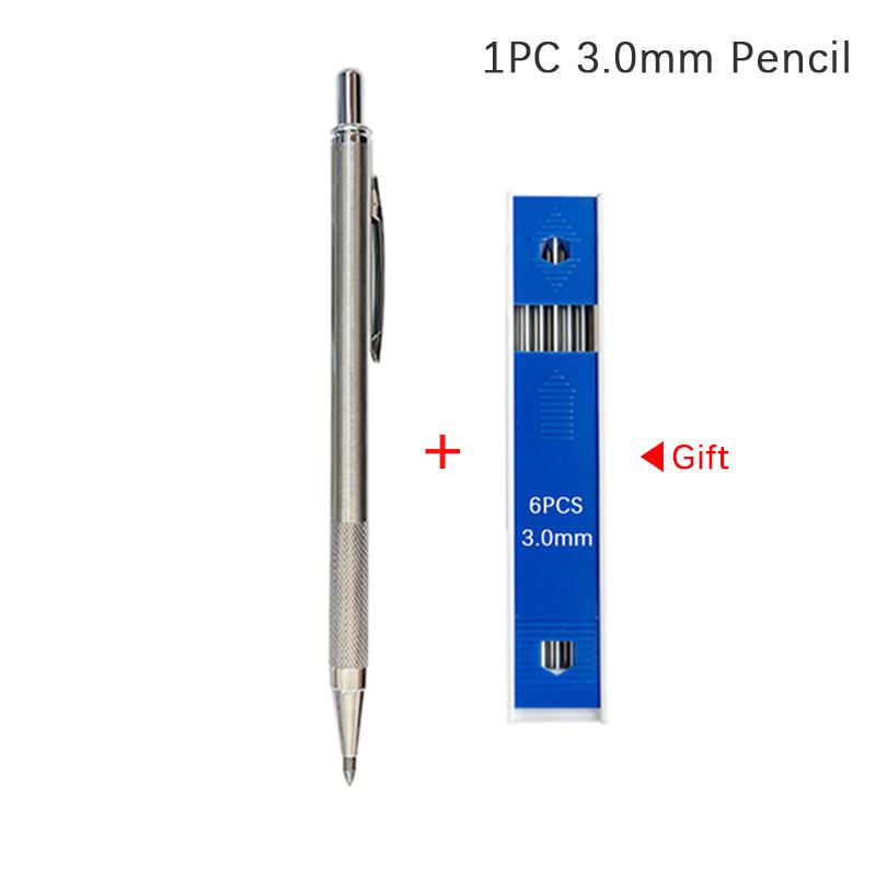 03 05 07 09 13 20 30mm Mechanical Pencil Full Metal Art Drawing Painting Automatic Pencil with Leads Office School Supply