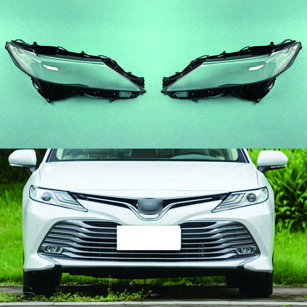 For Toyota Camry 2018-2023 High Headlight Cover Shade Headlamp Shell Transparent Lampshade Lens Auto Replacement Parts
