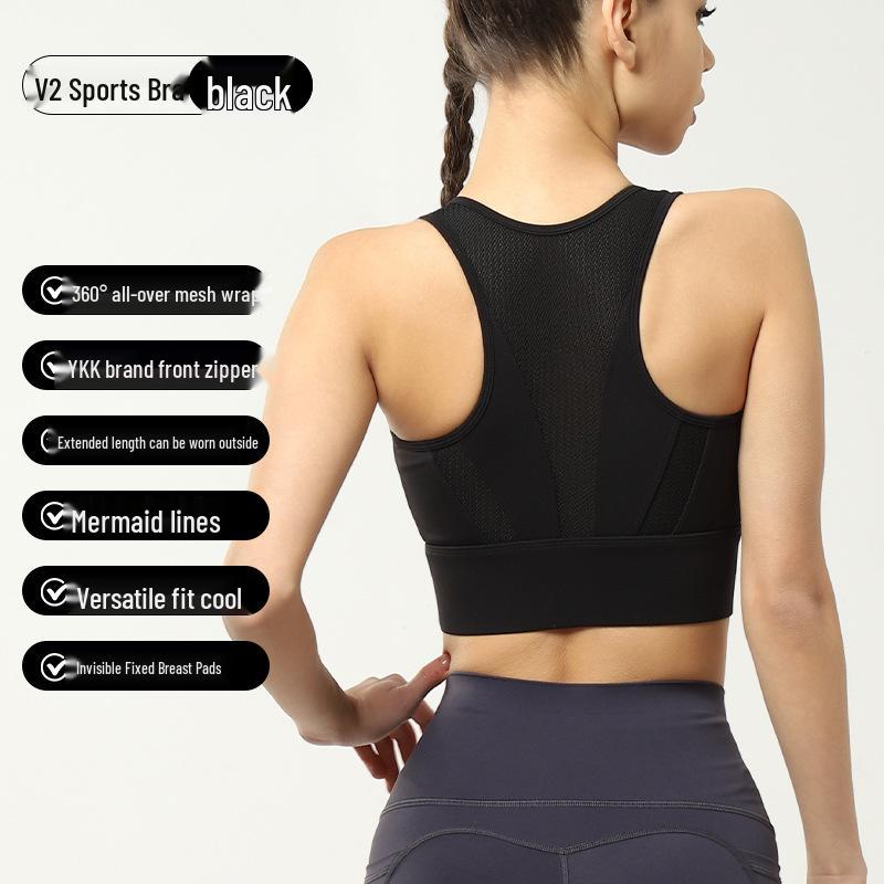 Soutien-gorge de sport pour femmes à fort impact et résistant aux chocs pour la course à pied et le yoga