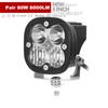 2pcs 3.1" 80W LED Work Light Bar Combo Off Road Driving Fog Lamp Super Bright 8000LM LED Work Light for Truck Car ATV SUV ATV