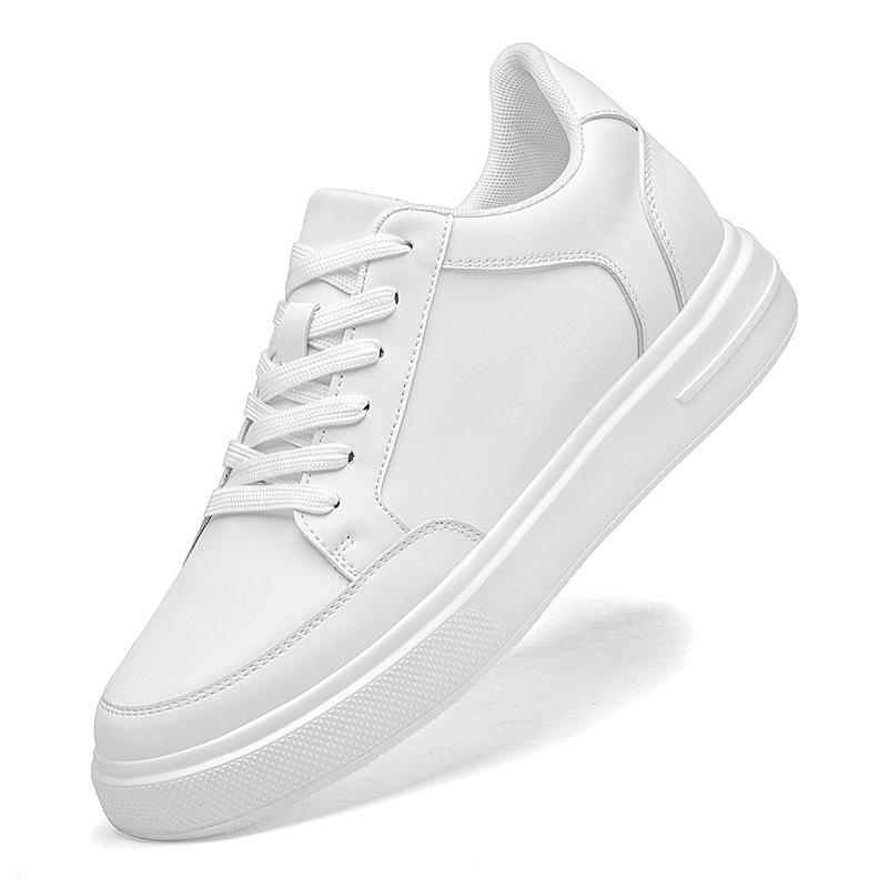 Fashion Invisible Inner Heightening Shoes 8 Trendy Thick-Soled Inner Heightening Shoes Little White Shoes Breathable Sports Shoes Casual Board Shoes