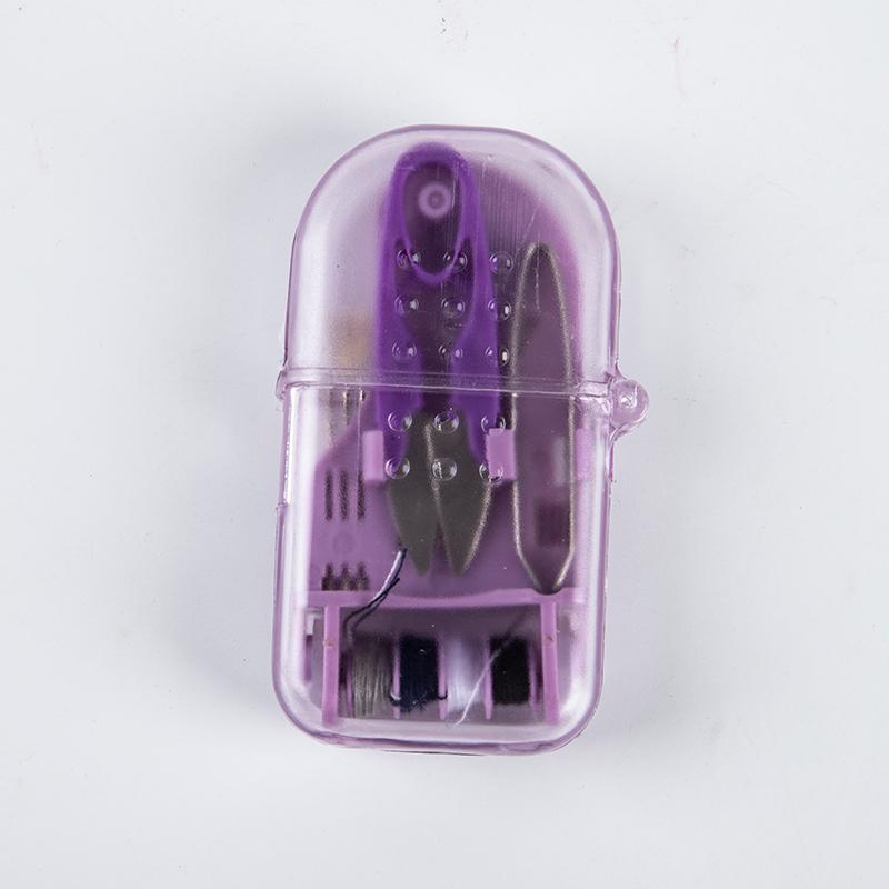 

Коробка для домашнього швейного набору для подорожей Вишукана портативна міні-побутова коробка для шиття з голками фіолетовий