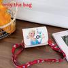 Kids Cartoon Shoulder Crossbody Bag With Frozen Elsa And Mermaid Design Print