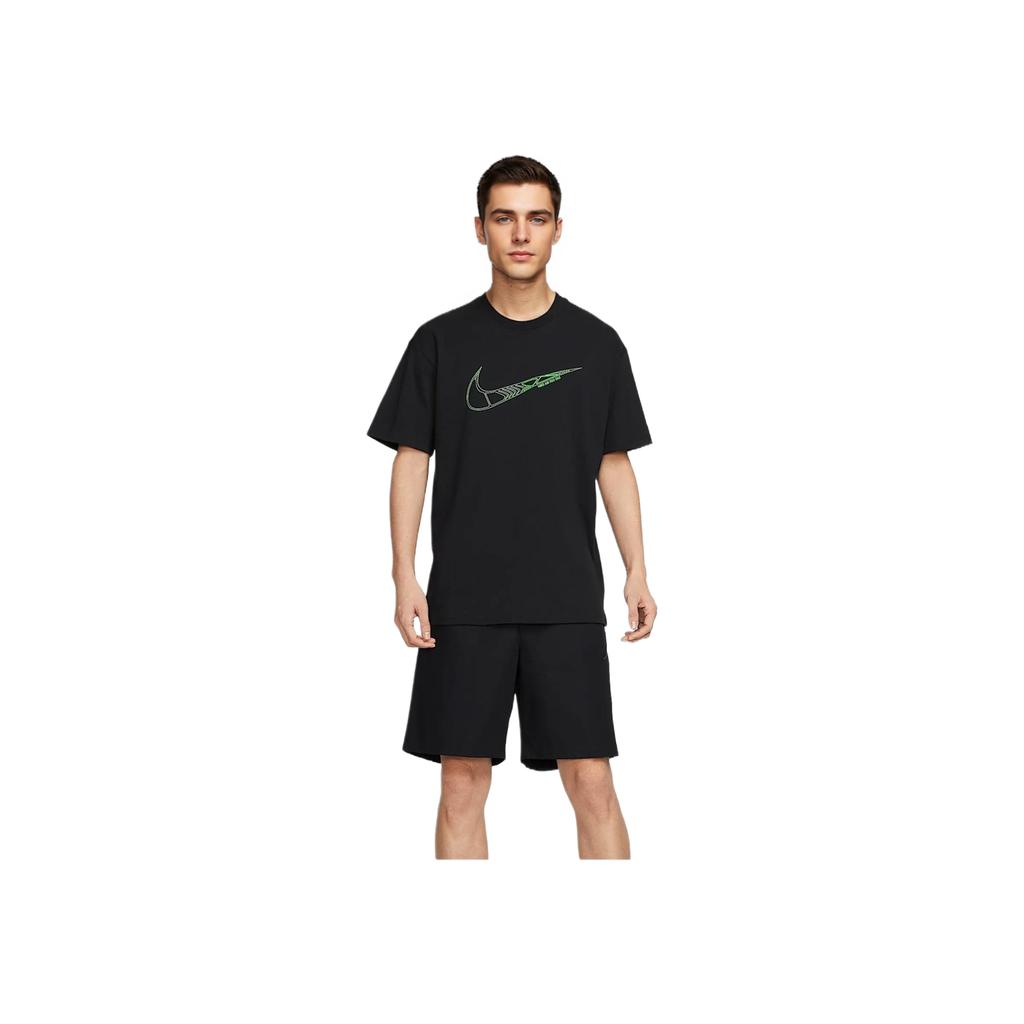Nike Sportbekleidung Bequem Vielseitig Modisch Kurzarm T-Shirt Herren Tops Schwarz HJ0747-010