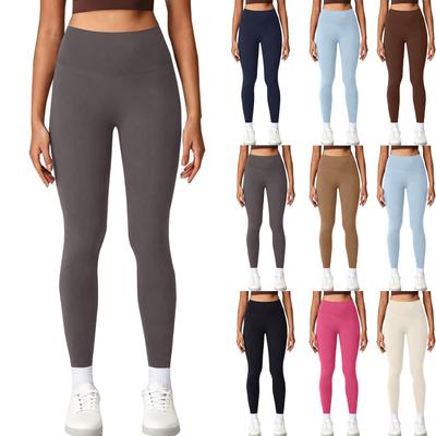 Women's Fashion Color High Waist Yoga Clothes, Sports Running, Fitness Yoga Pants