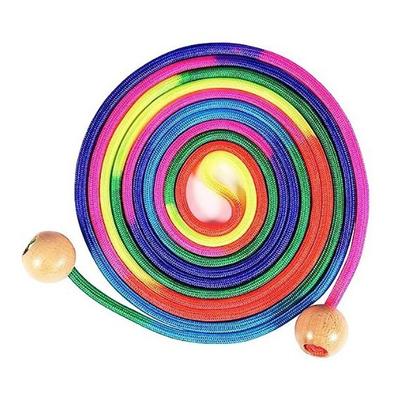 Rainbow Color Speed Jump Rope Adjustable Collective Jumping Rope  Exercises Tool