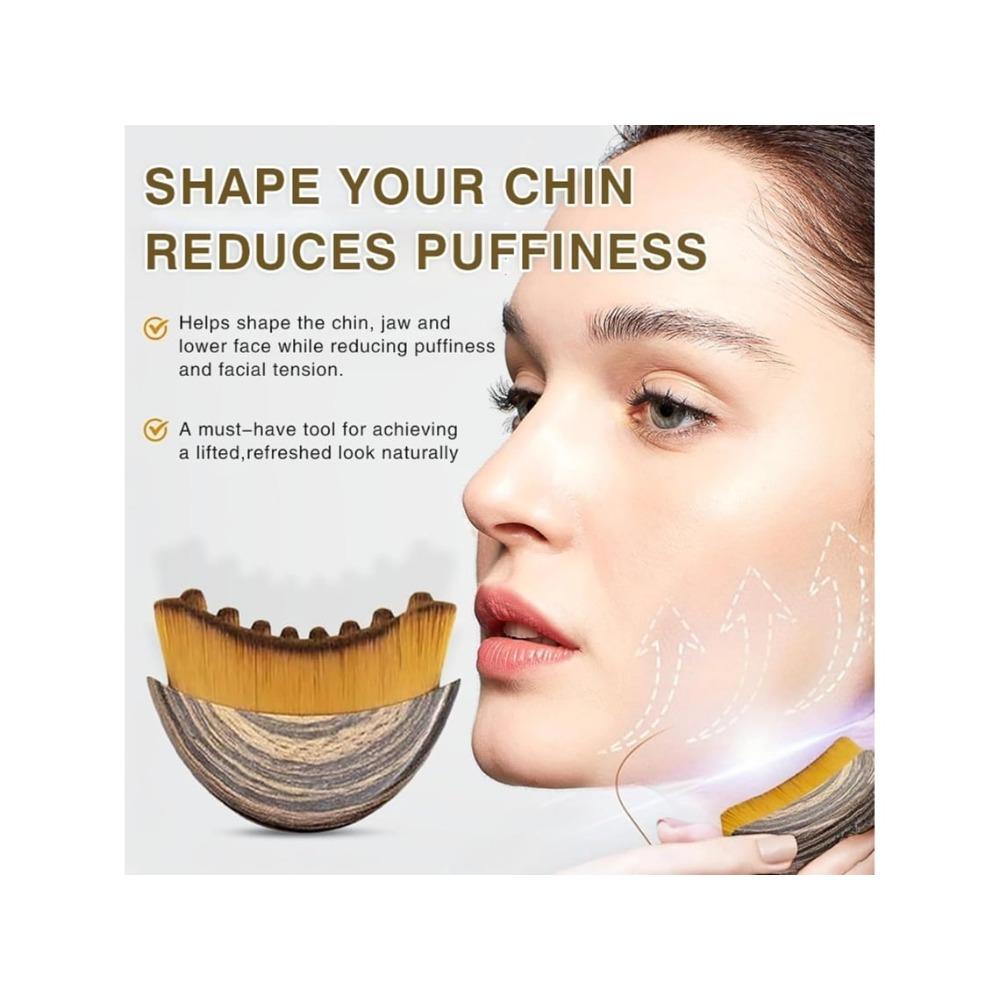 Lymphatic Contour Facial Massage Brush, a Facial Massager with Dry Brush Function, Can Reduce Puffiness and Relieve Fatigue.