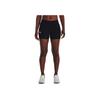 Under Armour Solid High-Waisted Slim Fit Two-In-One Casual Shorts Women Shorts Black 1377031-001