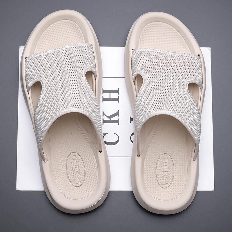 Men‘s Non-slip Breathable Sandals Thick Bottom Cushioning Slippers Comfortable Sports Slippers Casual Mesh Walking Shoes