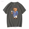 T-shirt Biologica BARON FILOU Lxxvi Bianca PE24 manica lunga o corta vintage Lavata Elasticizzata Leggermente streetwear Morbida