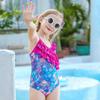 Cross-border summer new mermaid skirt children's one-piece swimsuit sun protection foreign style cute quick-drying girls swimwear