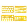 Geometric Stencil Geometric Drawing Templates Circle Stencils Clear Measuring Ruler for Engineering Drawing Building