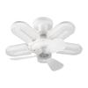 Modern Cross-Border LED Folding Leaf Lamp for Home Bedroom: E27 Screw Base, Crystal Design, Detachable Fan Blades