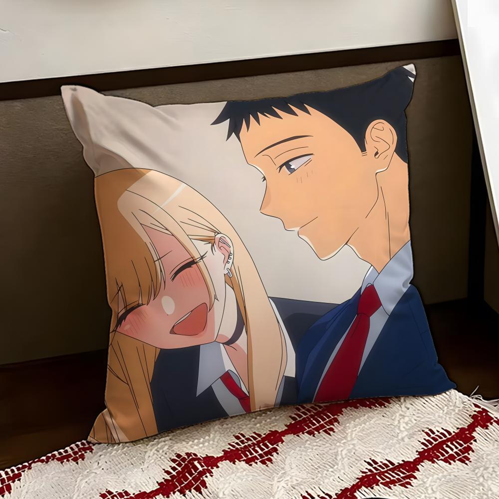 Anime DDressUp DDarling Cushion Cover Reversible Soft Durable Pillow Cover Home  Car MultiScene Use for Daily Comfort