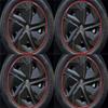 For MG MULAN MG4 EV   4PCS/SET Hub Wheel Sticker 17-18-Inch Automobile Full Cover Car Accessories