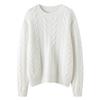Women's Heavyweight Cashmere Loose Knit Sweater – Autumn/Winter New Style European Design