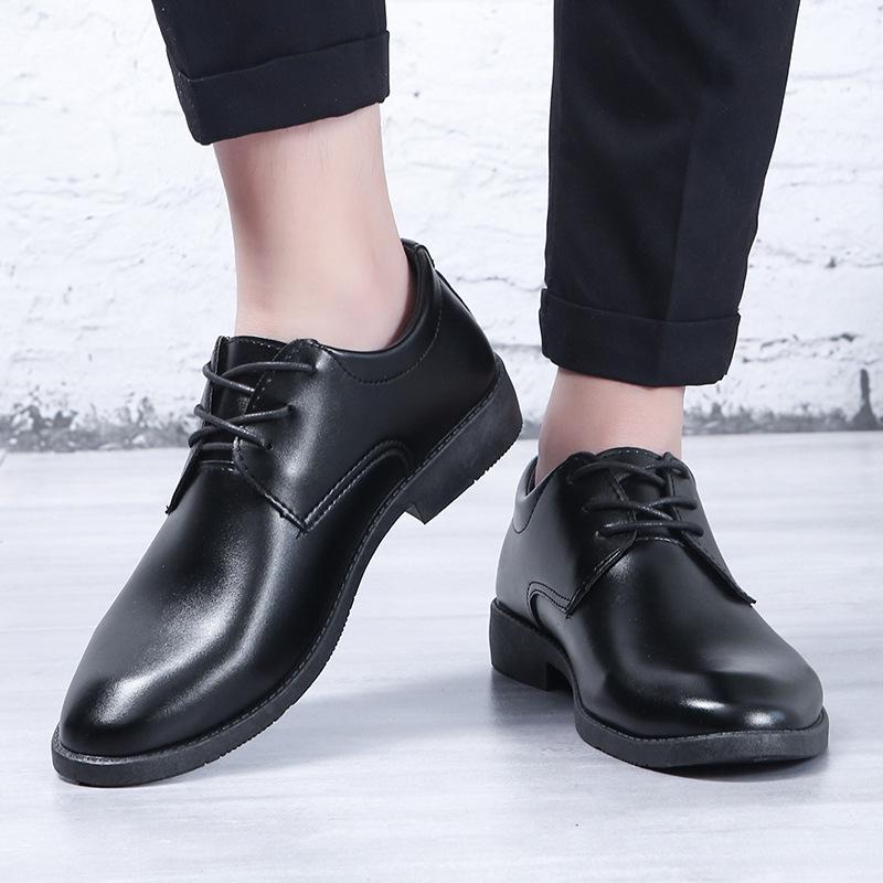 Scarpe da Uomo in Pelle Formale e Casual, Scarpe da Matrimonio Giovanili in Stile Britannico
