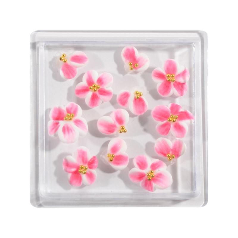 

12pcs Elegant Colorful Rose Camellia Nail Embellishments 3D Nail Decoration Manicure For Parties Weddings And Daily Wear