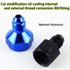 Aluminum Oil Cooler Conversion Variable Diameter Joint Oil Pipe Outer Thread Connection Adapter, Male Female Conversion Screw