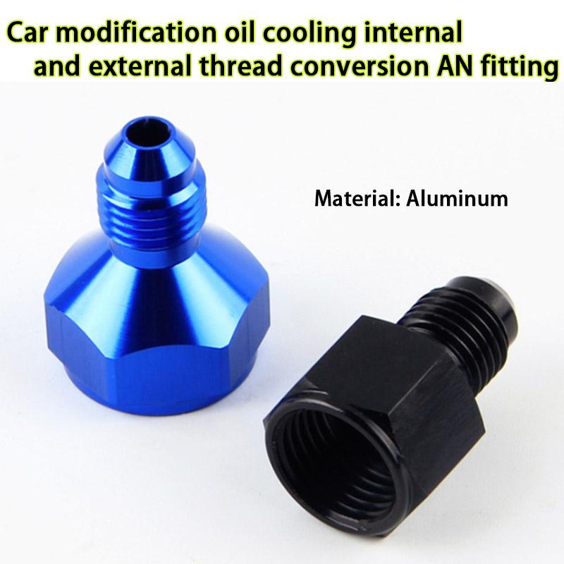 Aluminum Oil Cooler Conversion Variable Diameter Joint Oil Pipe Outer Thread Connection Adapter, Male Female Conversion Screw