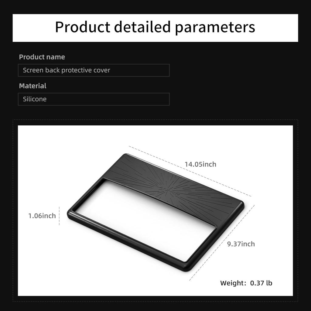 LUCKEASY Screen Frame Edge Protect Cover for Tesla Model Y Juniper 2025 2026/Model 3 Highland 2024 2025 Center Console Screen Frame Cover Interior