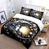 Celestial Moon and Sun Art Set Bedding Set with 1 Duvet Cover 2 Pillowcases Single Double King Queen, Gift