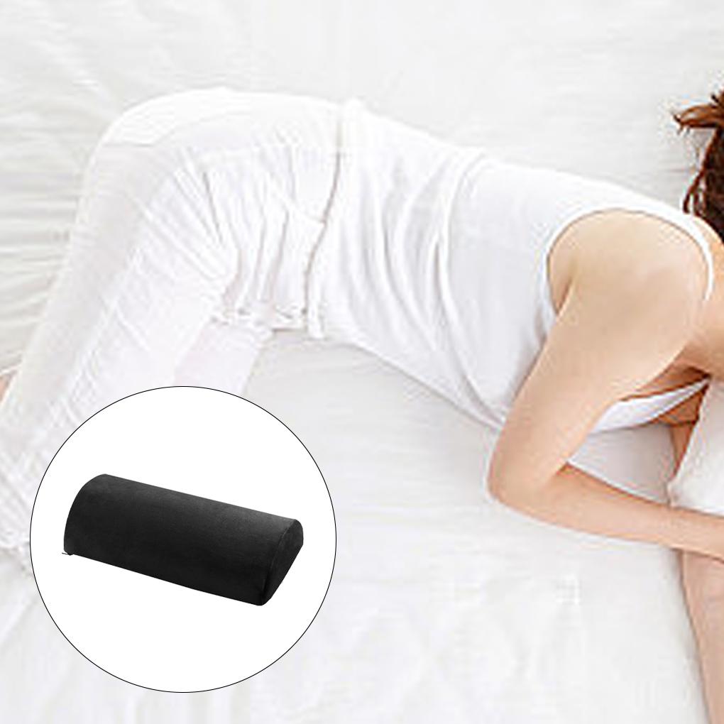 Black Semicircle Natural Pillow For Neck Support Portable And Breathable Wide Application Supportive