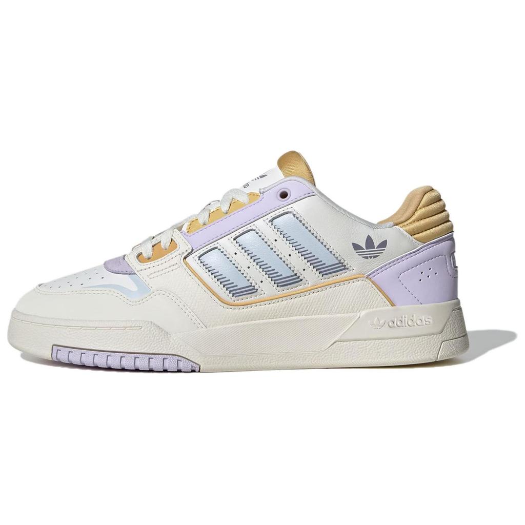 Adidas Drop Step 2.0 Comfortable Versatile Sports Casual Slip Resistant Durable Low Top Skate Shoes Women Sneakers White Purple JP5887