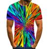 Rainbow 3D Printed Men's Sportive Breathable T-Shirt  Street Outdoor Fashion Casual Wear Y2K, Harajuku - Children's Clothing Top