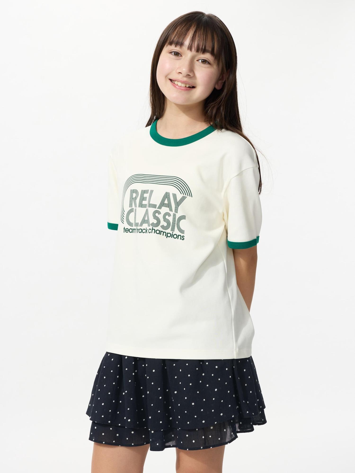 

Uniqlo Мини-пальто с принтом для девочек в горошек 09 BLACK/KIDS 110